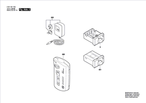New Genuine Bosch 1607000EC7 Remote Control Unit