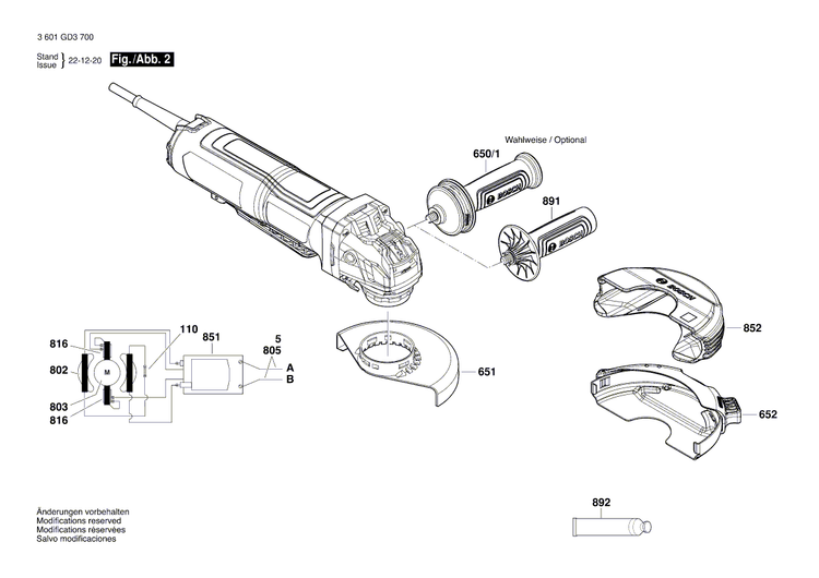 New Genuine Bosch 1607000EJ2 Armature assembly