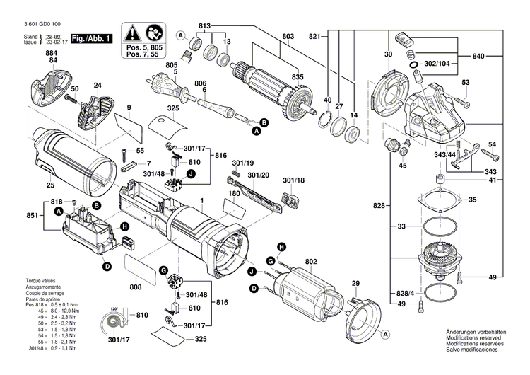 New Genuine Bosch 1607000EJ8 Carbon-Brush Set