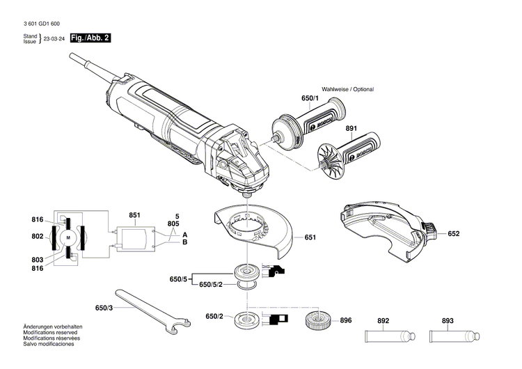 New Genuine Bosch 1607000EK0 Gear Housing