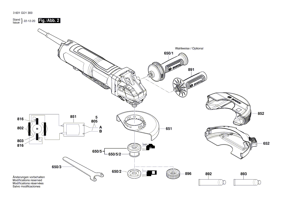 New Genuine Bosch 1607000F0K Field