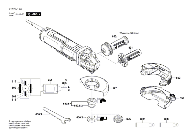 New Genuine Bosch 1607000F0N Field