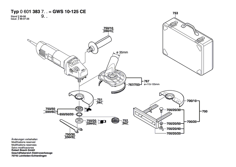 New Genuine Bosch 1607000F0P Field