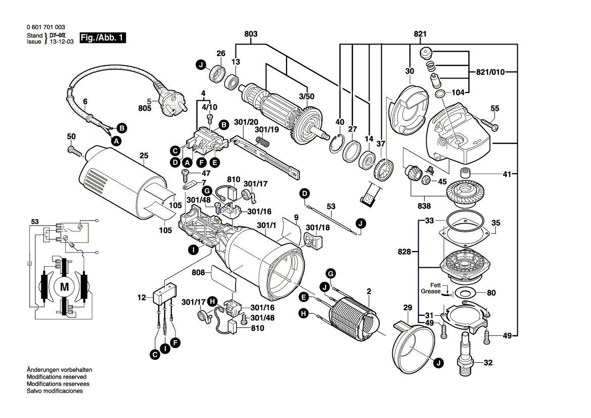 New Genuine Bosch 1607000F0R Field