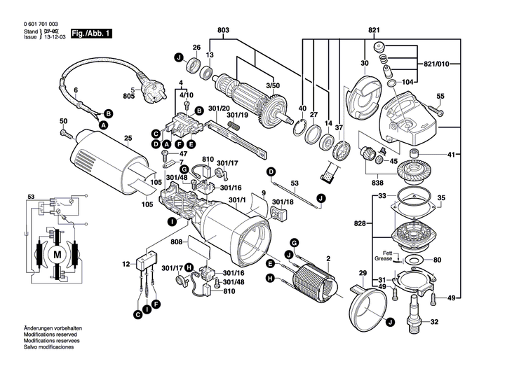 New Genuine Bosch 1607000F0R Field