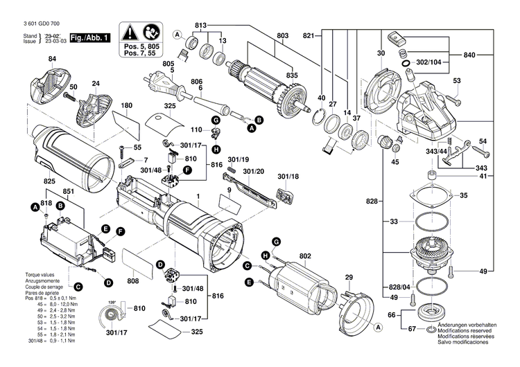New Genuine Bosch 1607000F28 Housing Cover