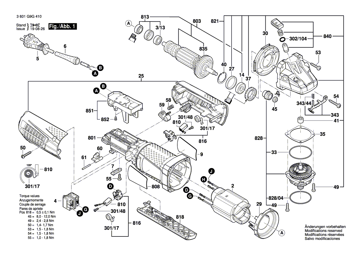 New Genuine Bosch 1607000V65 Armature
