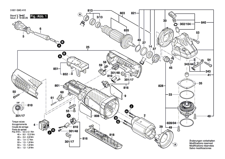 New Genuine Bosch 1607000V65 Armature