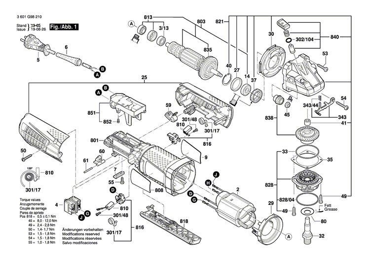 New Genuine Bosch 1607000V66 Armature