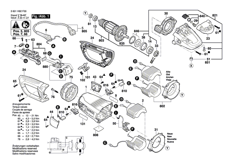 New Genuine Bosch 1607001007 Rotational Speed Sensor