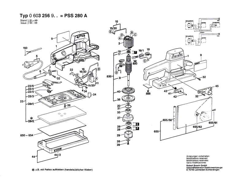 New Genuine Bosch 1607014124 Carbon-Brush Set