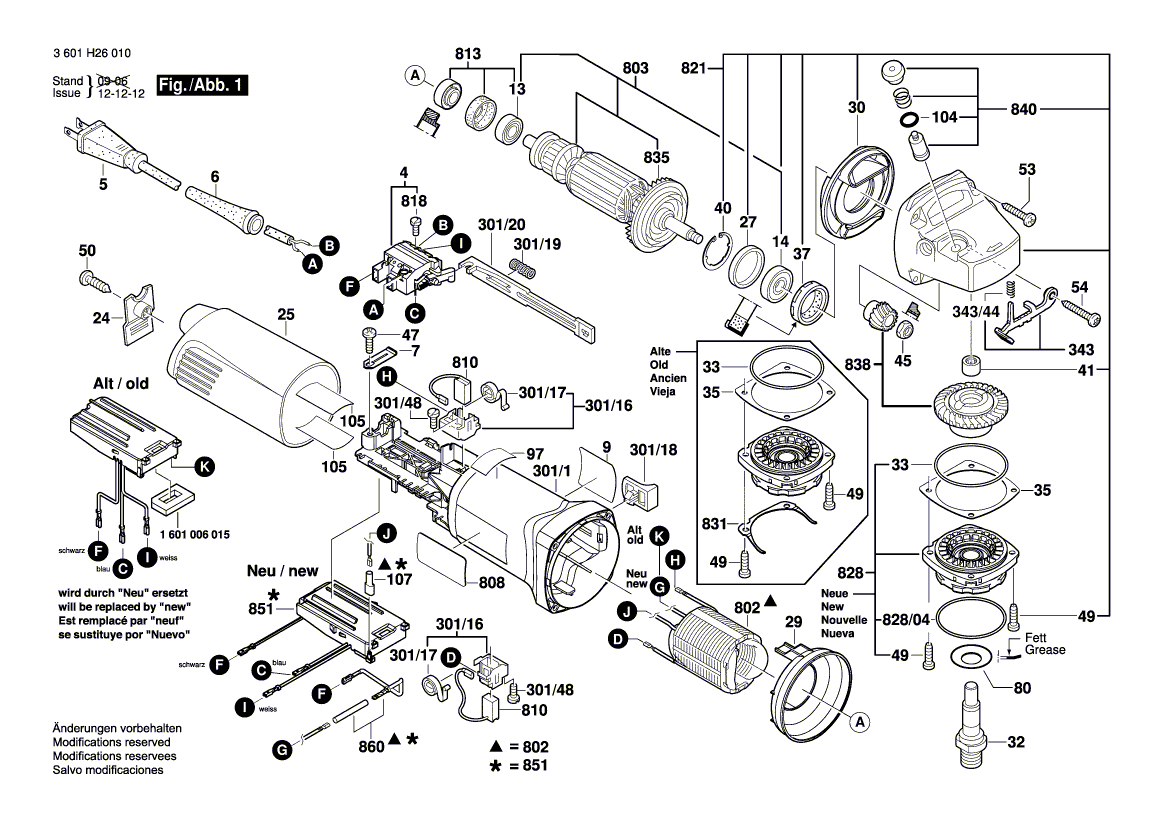 New Genuine Bosch 1607014173 Carbon-Brush Set