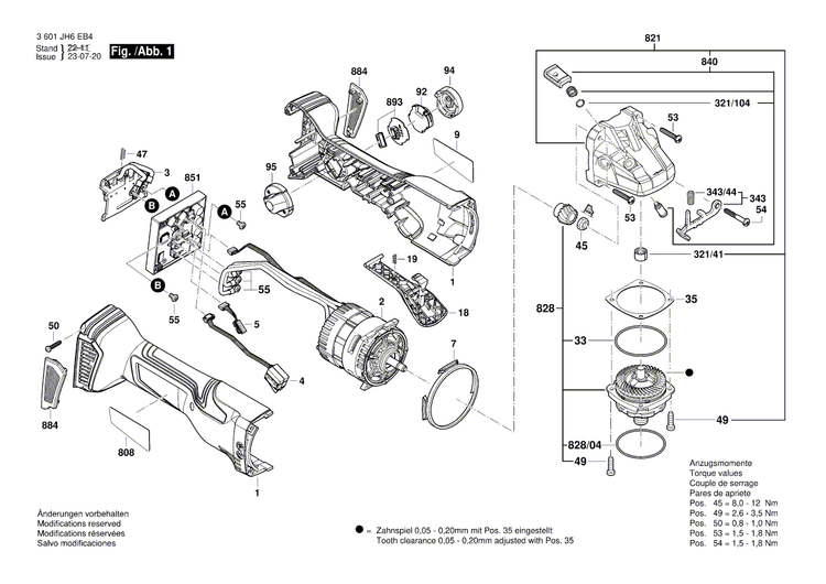New Genuine Bosch 1607022661 DC motor