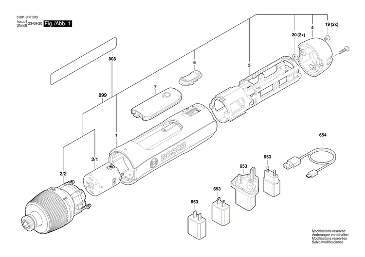 New Genuine Bosch 160702266W DC motor
