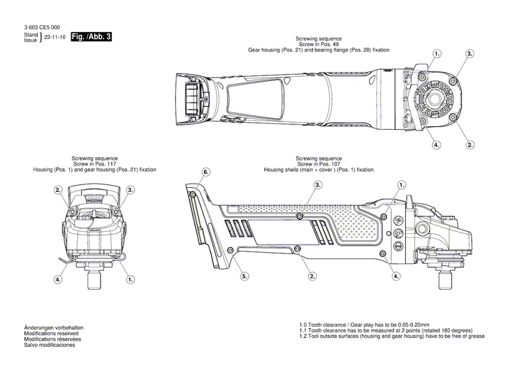 New Genuine Bosch 160702268L DC motor