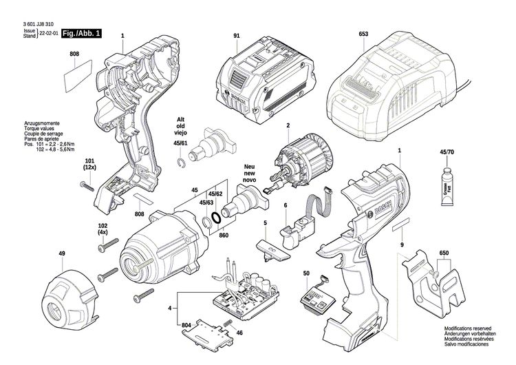 New Genuine Bosch 160702269Z DC motor