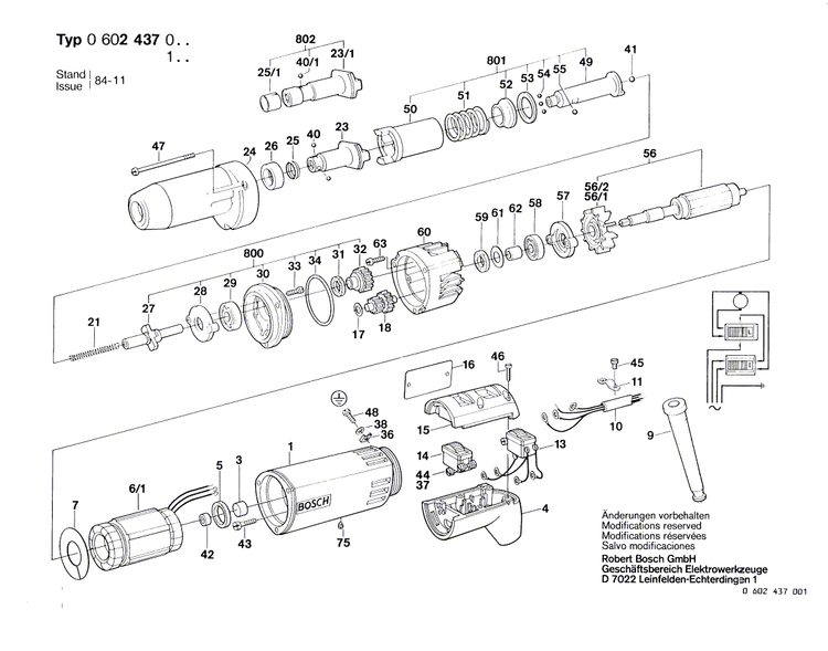 New Genuine Bosch 1607200067 Switch