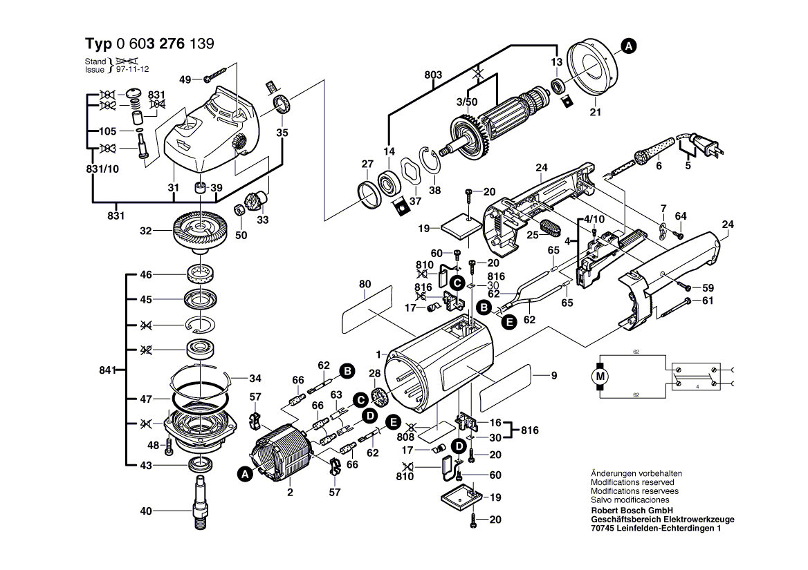 New Genuine Bosch 1607200080 Switch