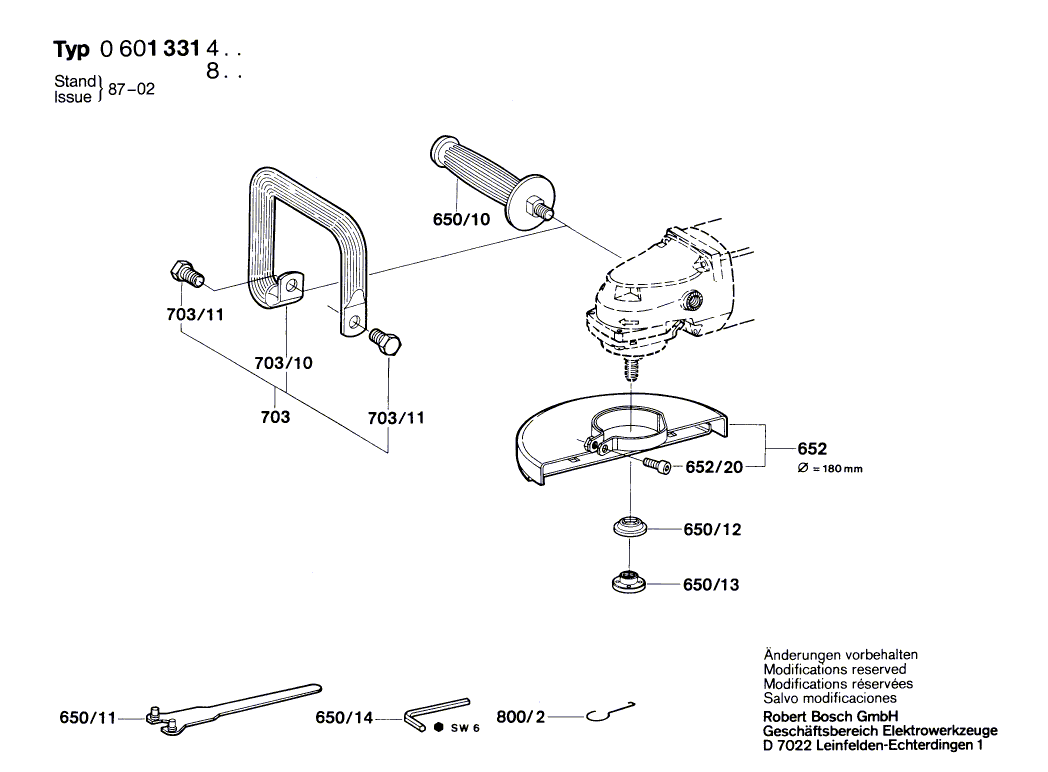 New Genuine Bosch 1607200098 On-Off Switch