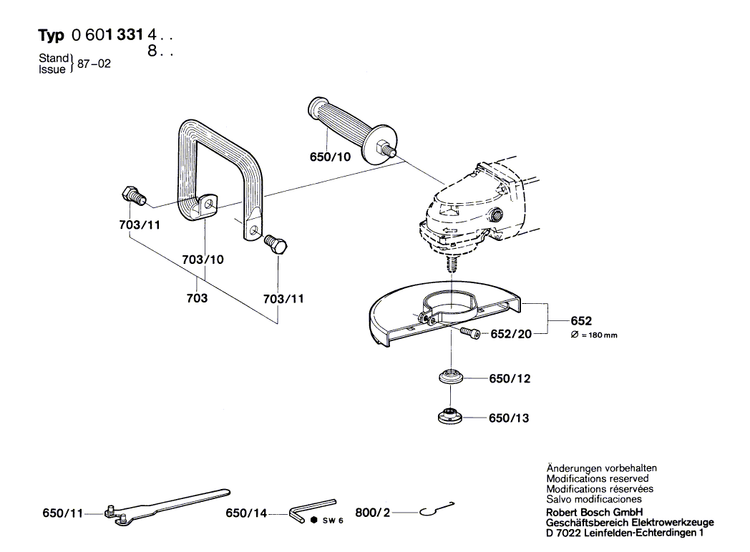 New Genuine Bosch 1607200098 On-Off Switch