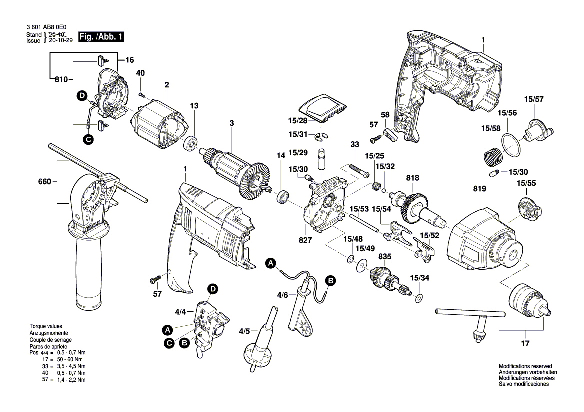New Genuine Bosch 1607200266 Switch