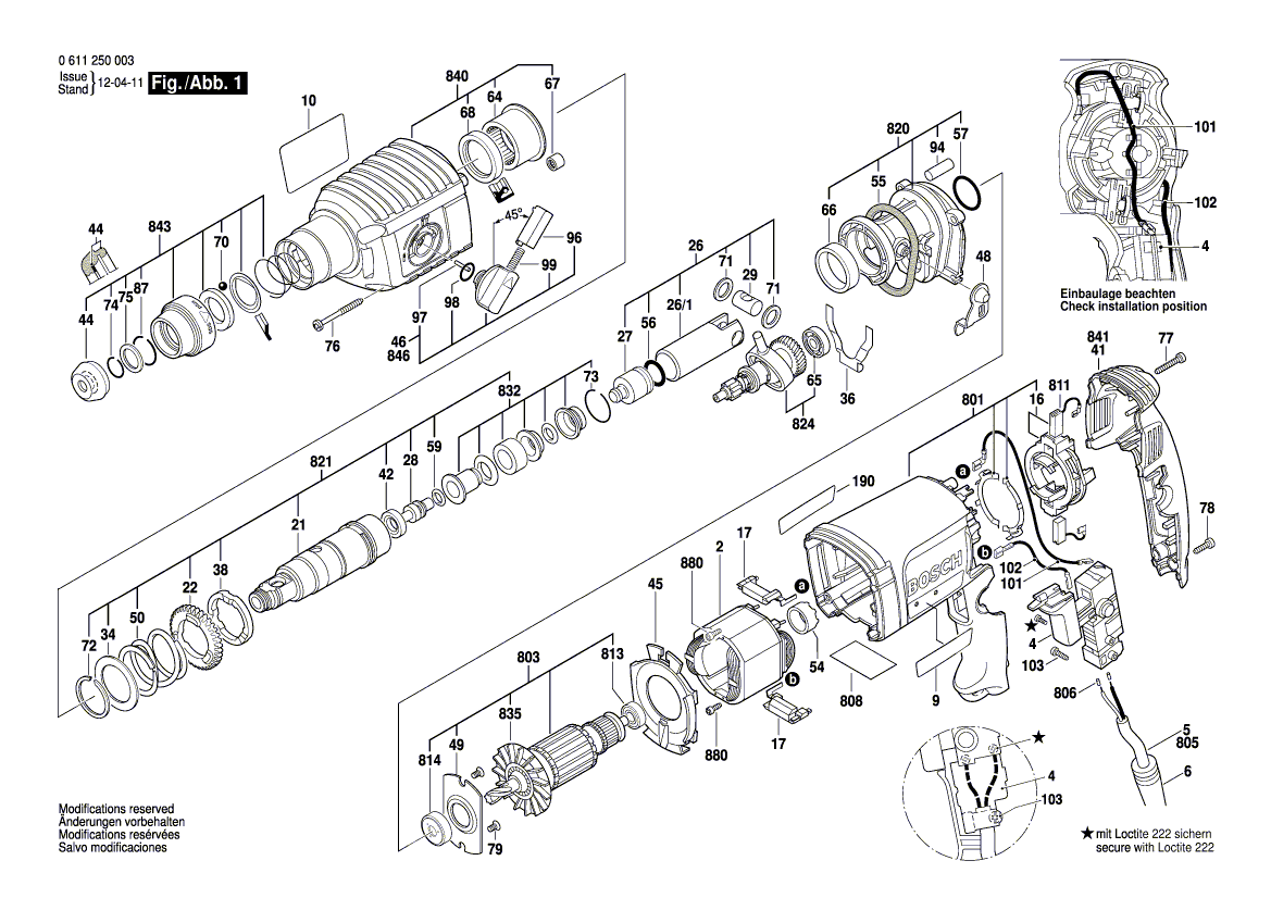 New Genuine Bosch 1607200267 Switch