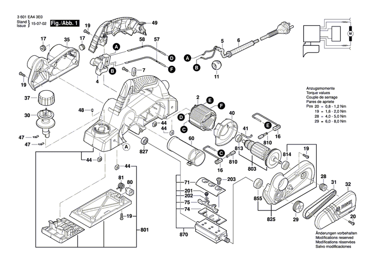 New Genuine Bosch 160720030F Switch