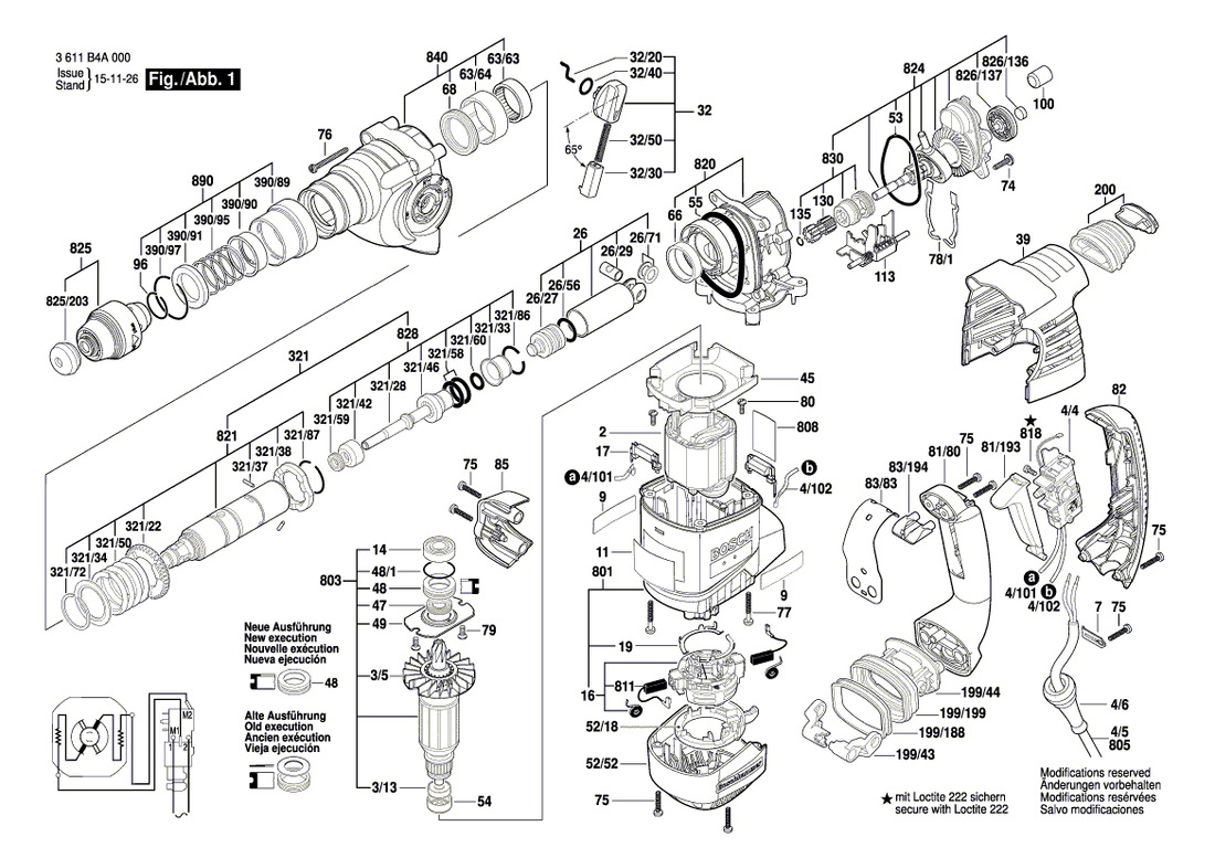 New Genuine Bosch 160720030P Switch