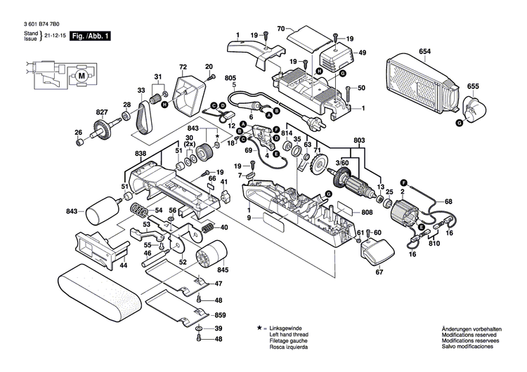 New Genuine Bosch 160720033B Switch