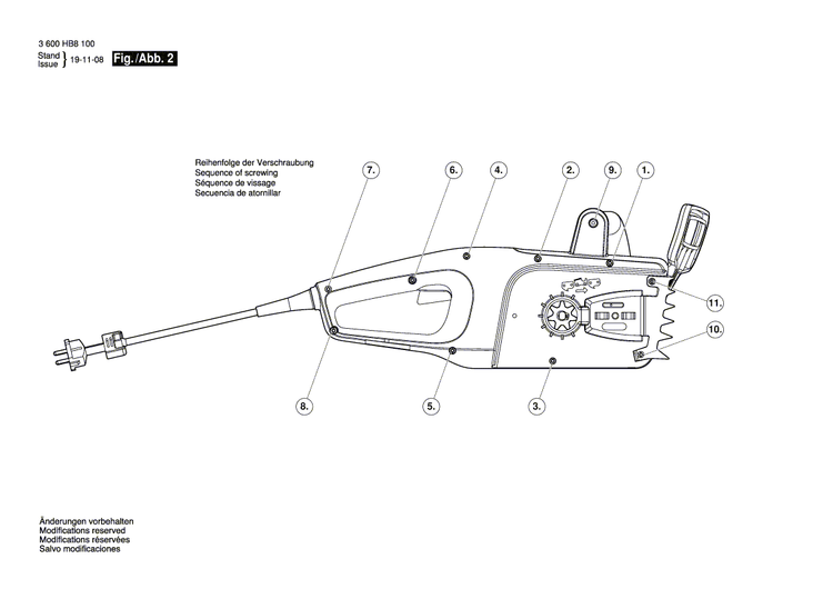 New Genuine Bosch 160720035H Switch