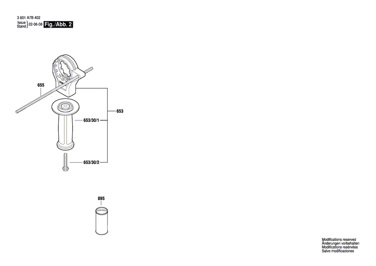 New Genuine Bosch 160720037C Switch