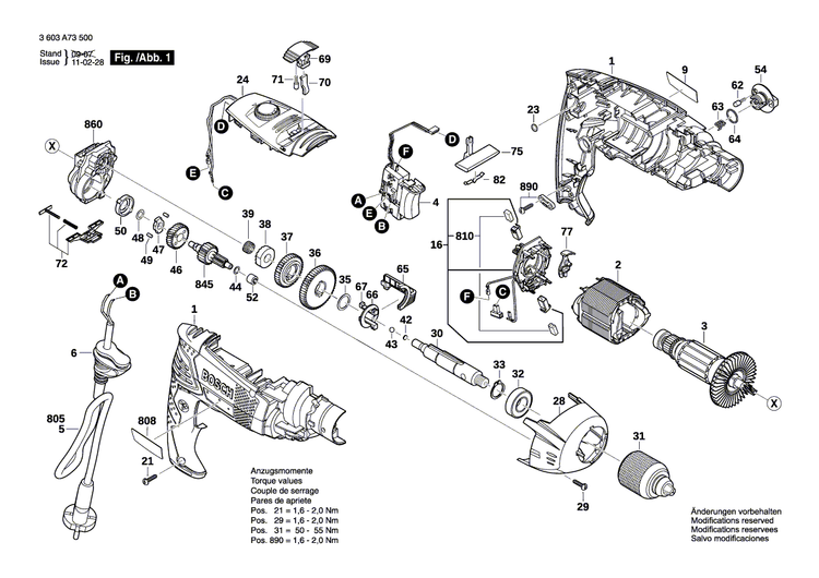 New Genuine Bosch 1607200517 Switch