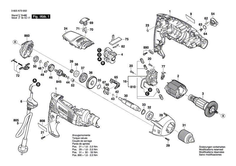 New Genuine Bosch 1607200518 Switch