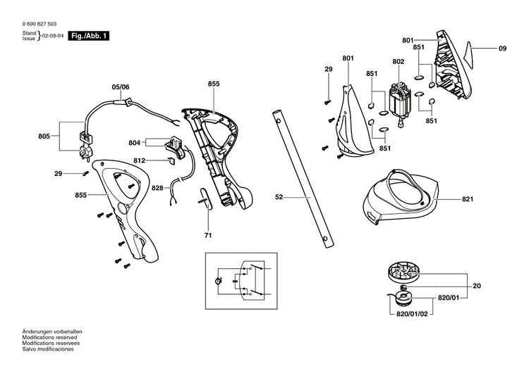 New Genuine Bosch 1607220045 Alternating-Current Motor
