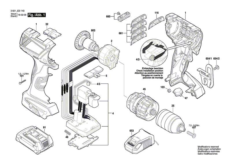 New Genuine Bosch 1607503060 Printed-Board Assembly