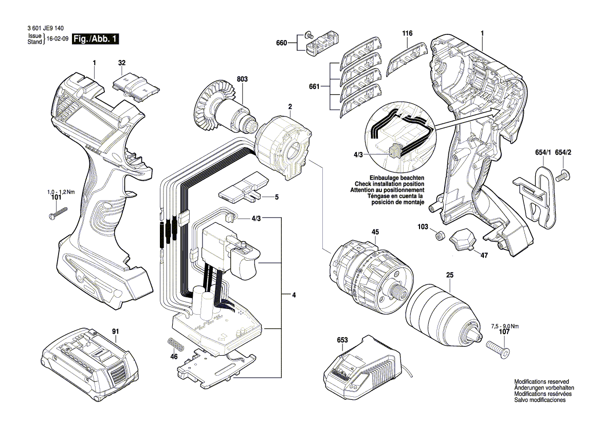 New Genuine Bosch 1607503060 Printed-Board Assembly