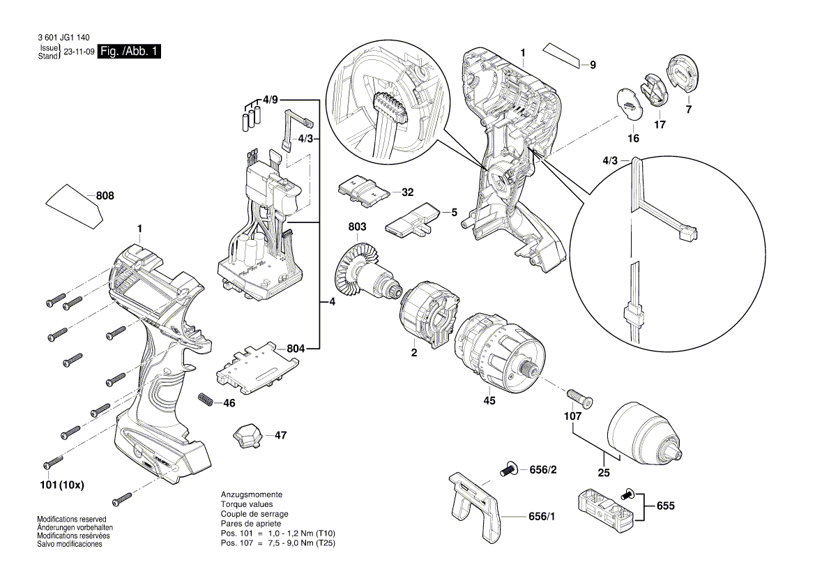 New Genuine Bosch 1607503333 Printed-Board Assembly