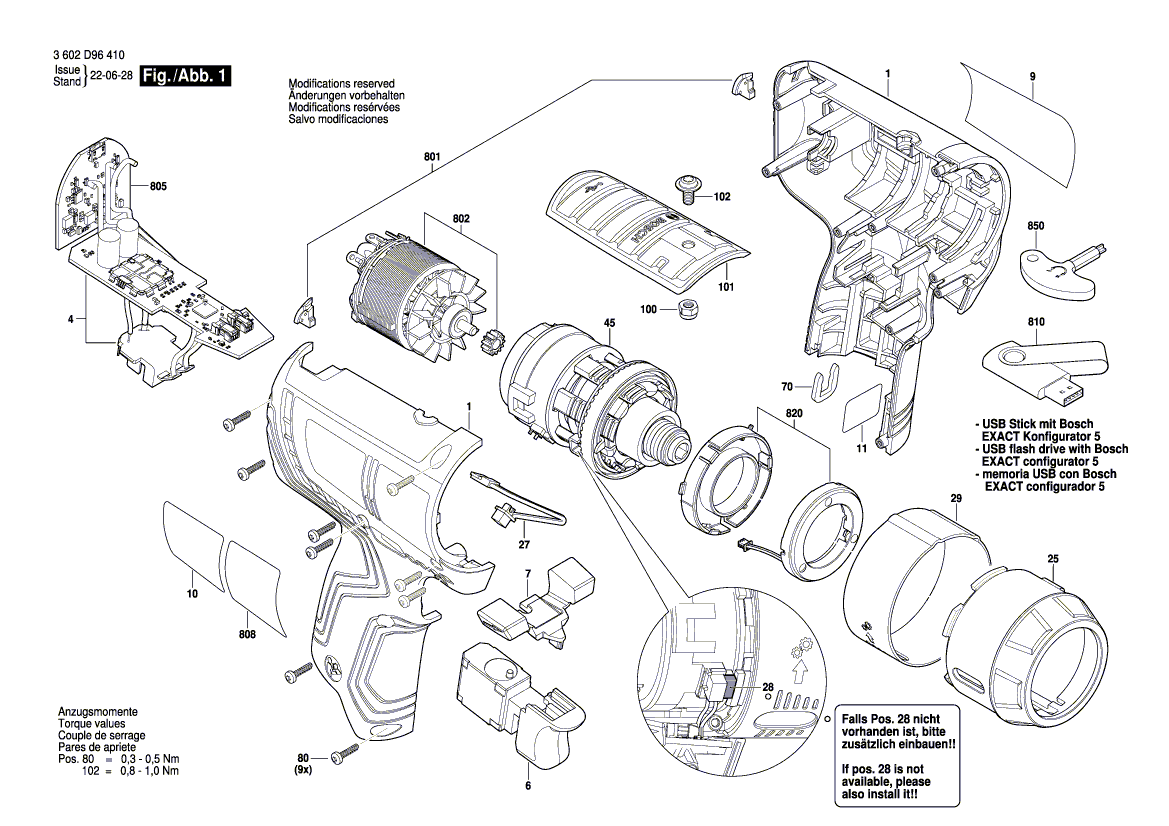 New Genuine Bosch 1607503928 Photoelec. Light Barrier
