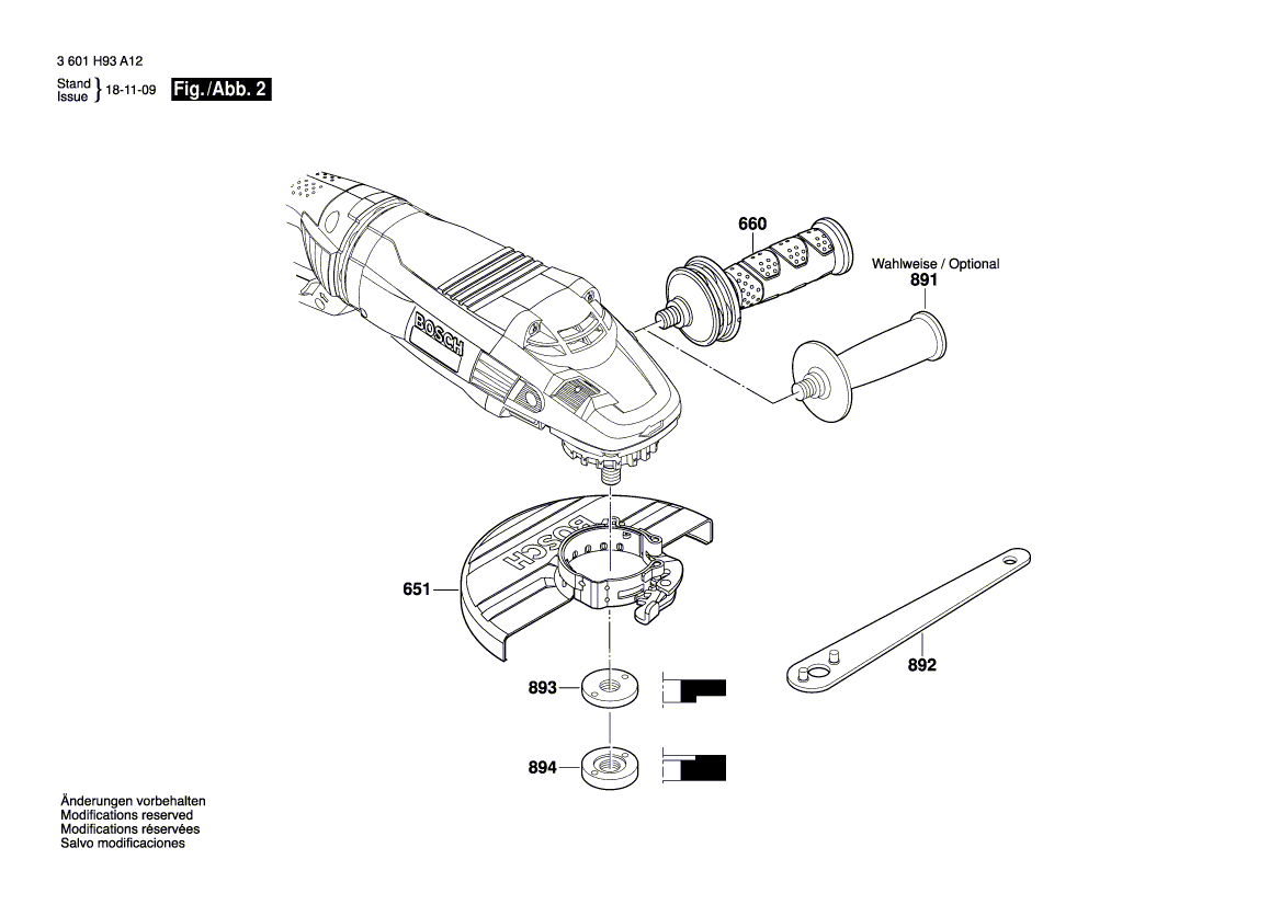 New Genuine Bosch 1607950062 Pin-Type Face-Wrench