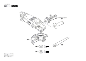 New Genuine Bosch 1607950062 Pin-Type Face-Wrench