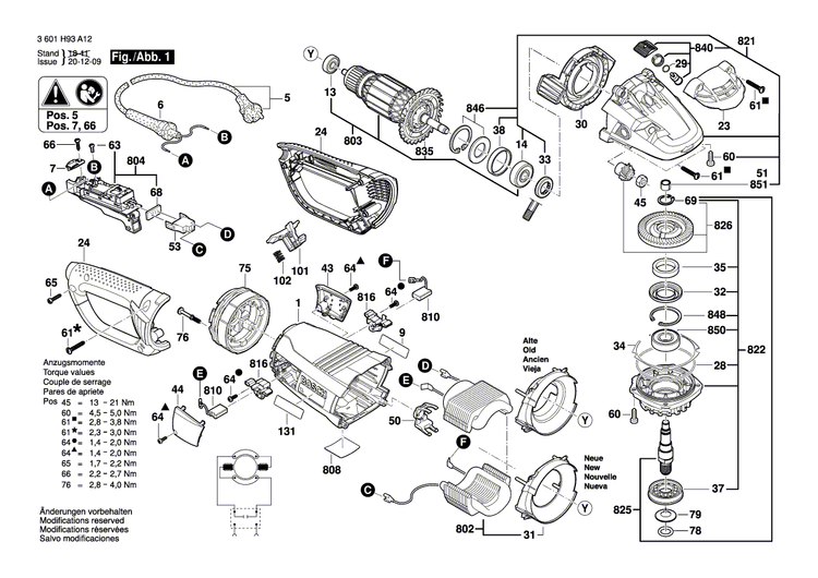 New Genuine Bosch 1607950062 Pin-Type Face-Wrench