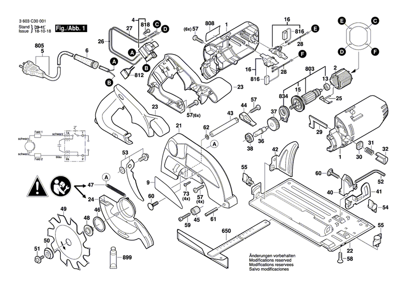 New Genuine Bosch 1608000117 Base Plate