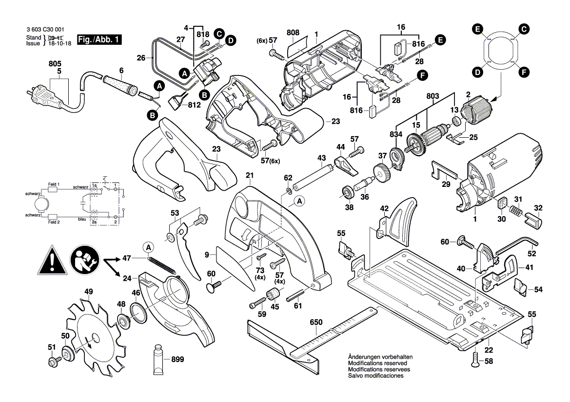 New Genuine Bosch 1608000117 Base Plate