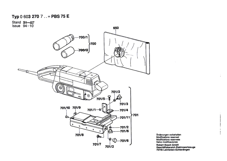 New Genuine Bosch 1608005003 Base