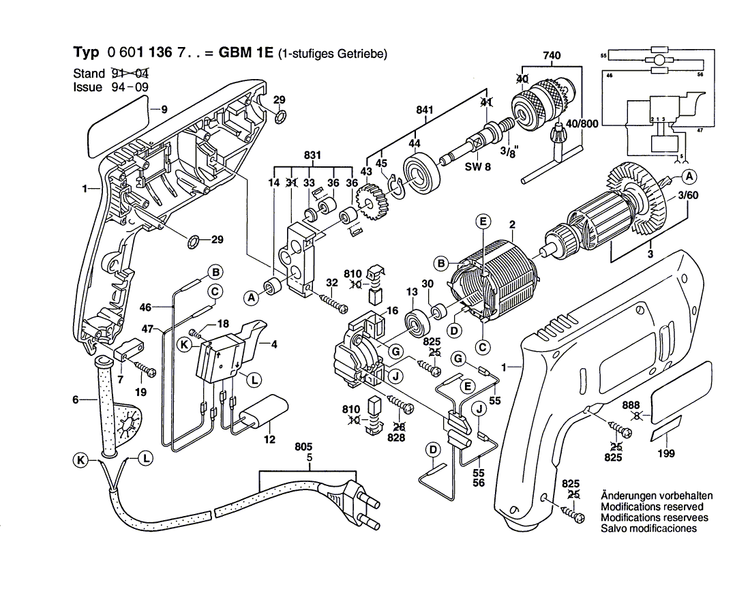 New Genuine Bosch 1608571047 Key Chuck