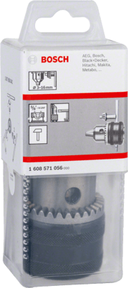 New Genuine Bosch 1608571056 Keyed Drill Chuck For rotary drills/drivers, For
