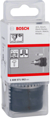 New Genuine Bosch 1608571062 Keyed Drill Chuck For rotary drills/drivers, For