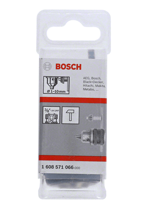 New Genuine Bosch 1608571066 Keyed Drill Chuck For rotary drills/drivers, For