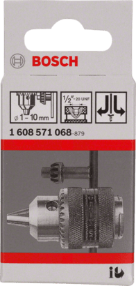 New Genuine Bosch 1608571068 Keyed Drill Chuck For rotary drills/drivers, For