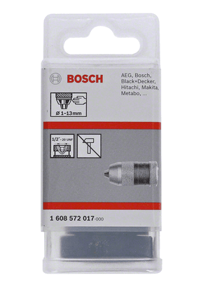 New Genuine Bosch 1608572017 Keyless Drill Chuck For rotary drills/drivers, For